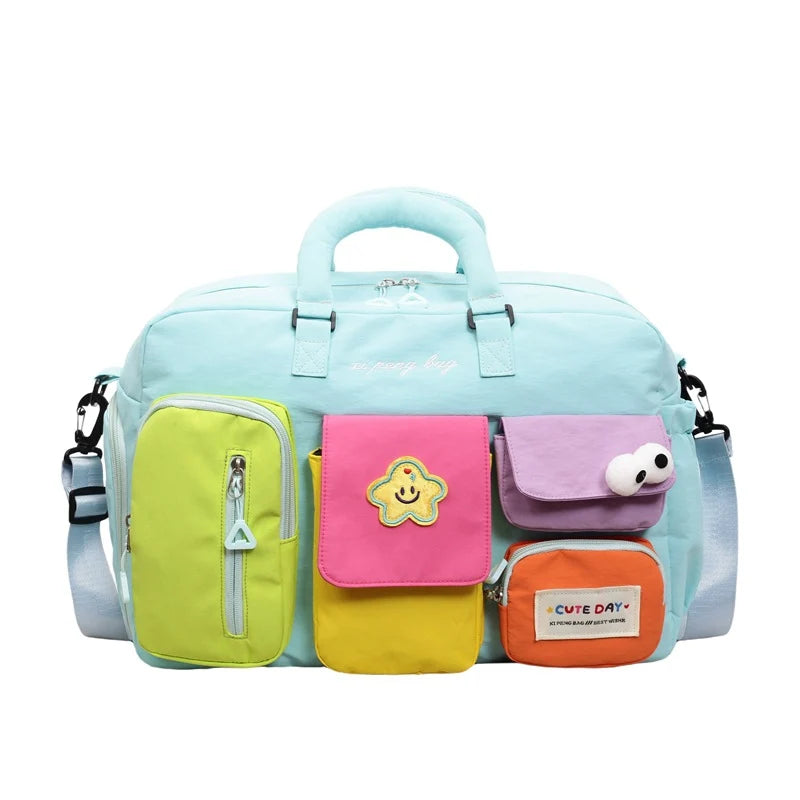 Travel Duffel Bag Multi-Pocket Lightweight Adjustable Strap & Handles
