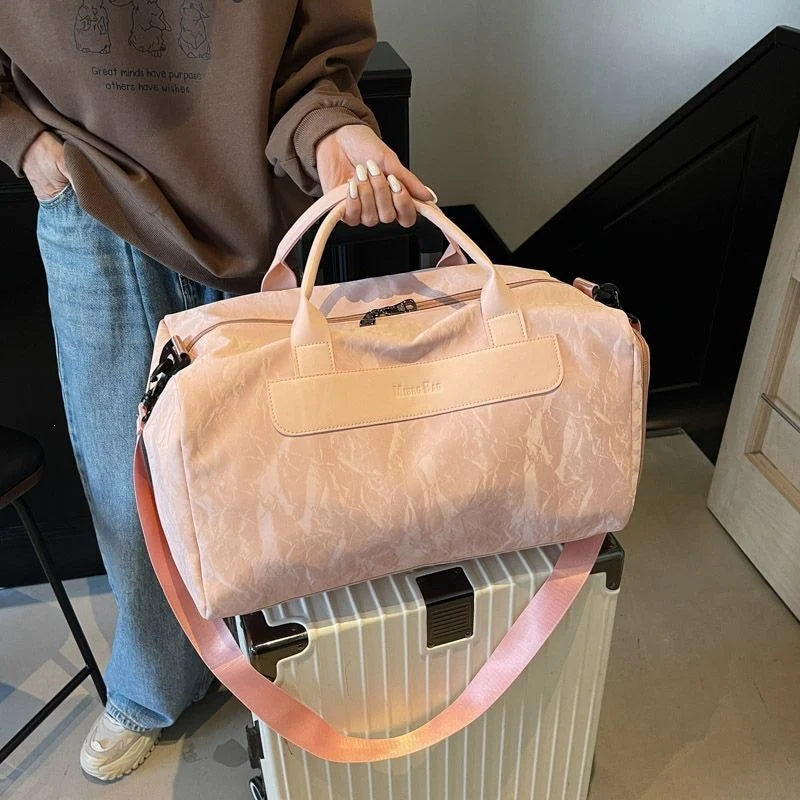 Travel Duffel Bag Spacious Interior Durable Fabric