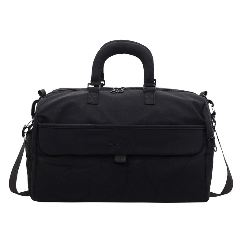 Travel Duffel Bag Spacious Multiple Zippered Pockets Adjustable Strap