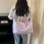 Travel Duffel Bag Spacious Tear-Resistant Dual Handles & Shoulder Strap