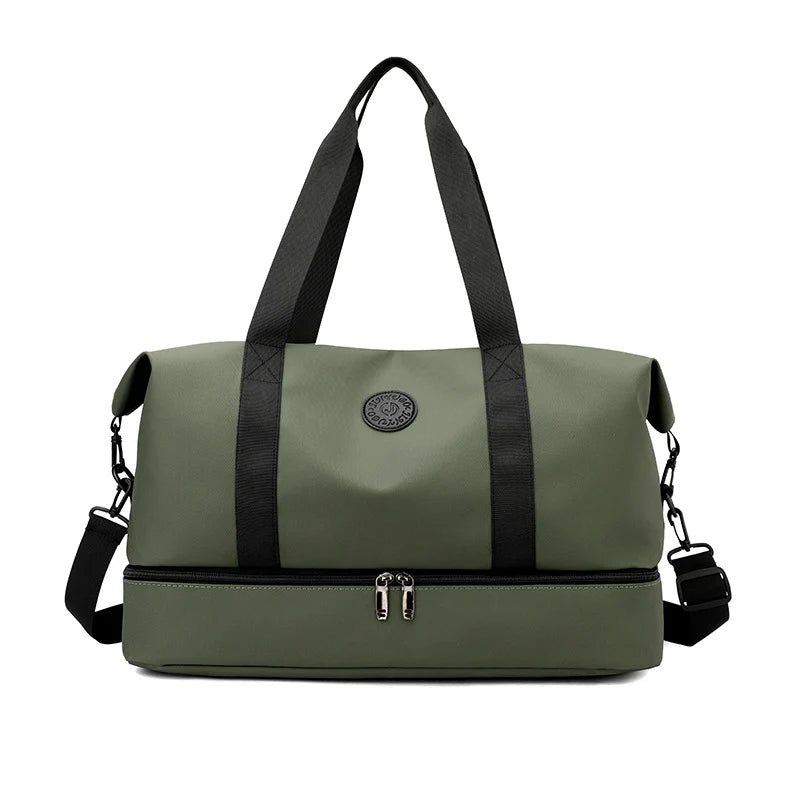 Travel Duffel Bag Water-Resistant Adjustable Strap & Reinforced Handles