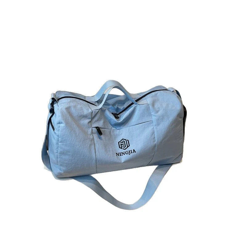 Travel Duffel Bag Water-Resistant Fabric & Multiple Pockets