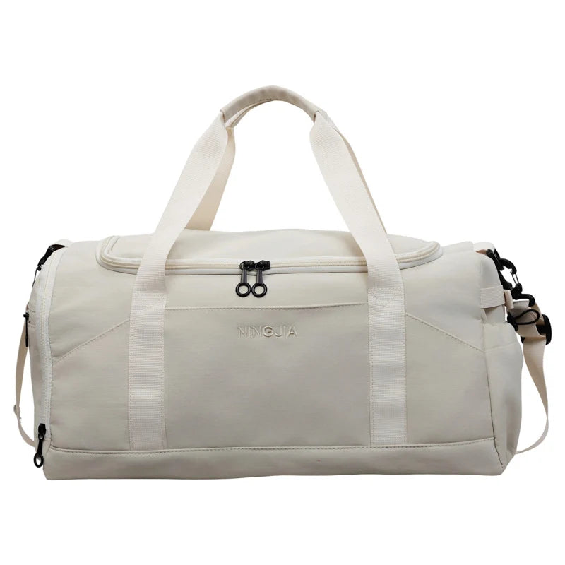 Travel Duffel Bag Water-Resistant Multiple Pockets & Adjustable Shoulder Strap