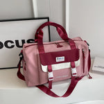Travel Duffel Bag Water-Resistant Multiple Pockets & Padded Strap