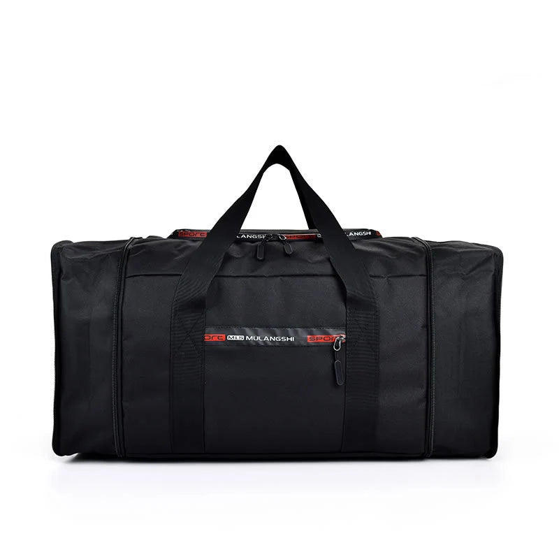 Travel Duffel Bag Water-Resistant Spacious Multiple Compartments Padded Strap