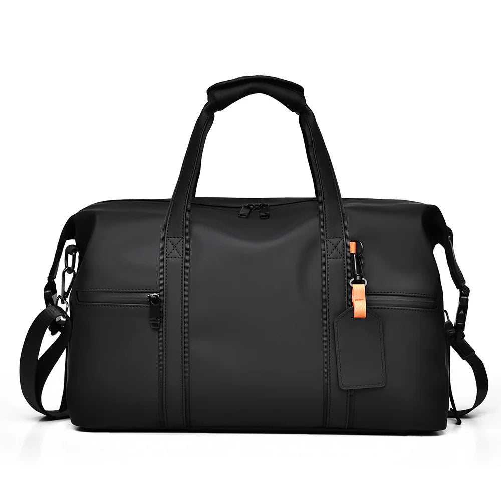 Travel Duffel Bag Waterproof Fabric Multiple Compartments Adjustable Strap