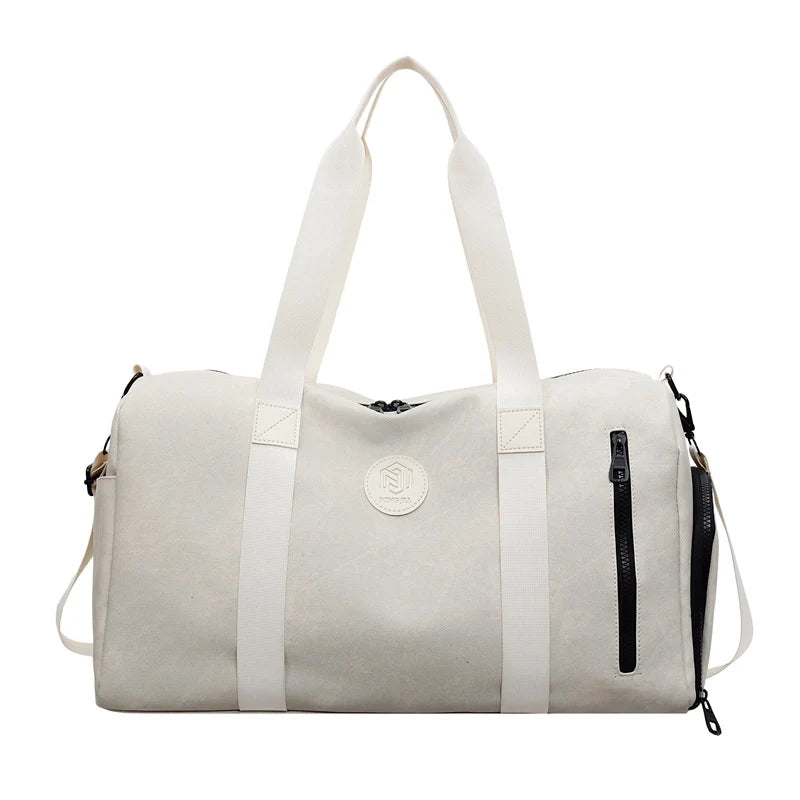 Travel Duffel Bag Wear-Resistant Fabric Multi-Compartment & Adjustable Strap