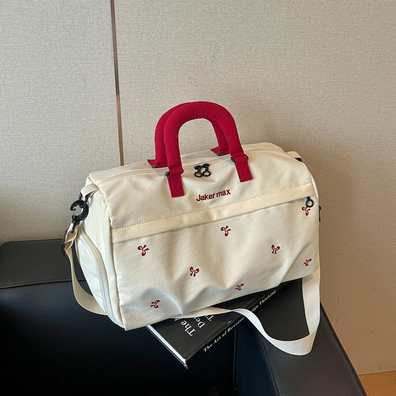 Travel Duffel Bag Weather-Resistant Padded Handles & Adjustable Strap