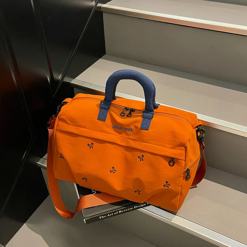 Travel Duffel Bag Weather-Resistant Padded Handles & Adjustable Strap