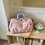 Travel Duffel Bag Weather-Resistant Padded Handles & Adjustable Strap