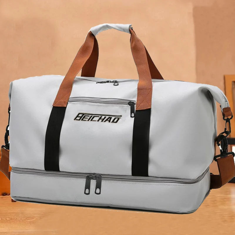Travel Duffel Bag Weather-Resistant Spacious Interior & Multiple Compartments