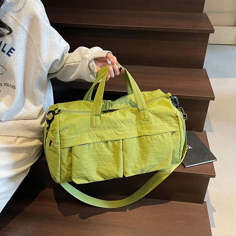 Travel Duffel Bag Weather-Resistant Spacious Multiple Pockets