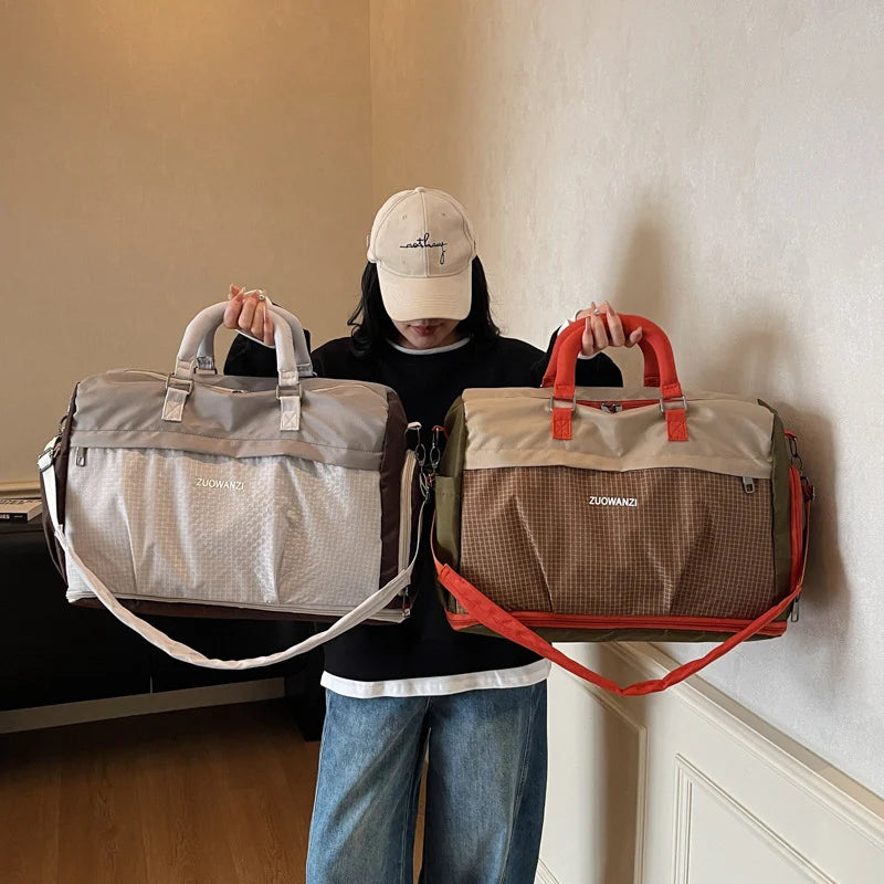 Travel Duffel Bag Weather-Resistant & Spacious Multiple Pockets