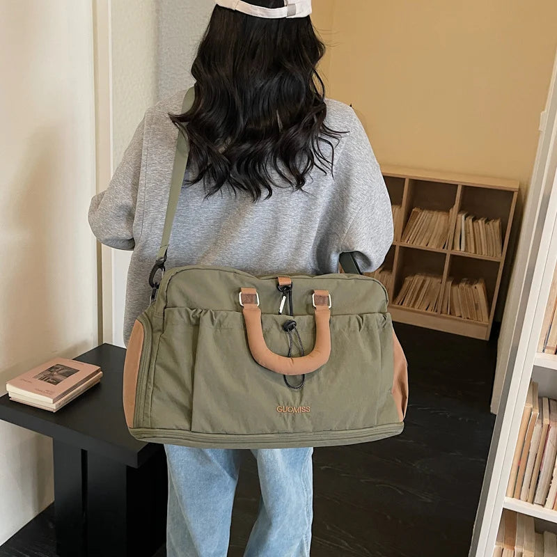 Travel Duffle Bag Lightweight & Durable Fabric Multiple Compartments