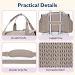 Travel Duffle Bag Multi-Pocket Water-Resistant Shoulder Straps & Handles