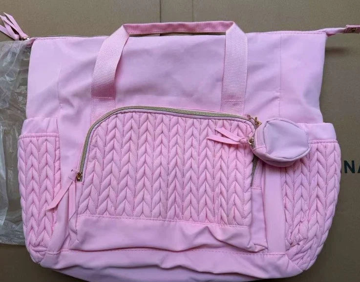 Travel Duffle Bag Multi-Pocket Water-Resistant Shoulder Straps & Handles