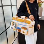 Travel Duffle Bag Multiple Compartments Water-Resistant Adjustable Strap