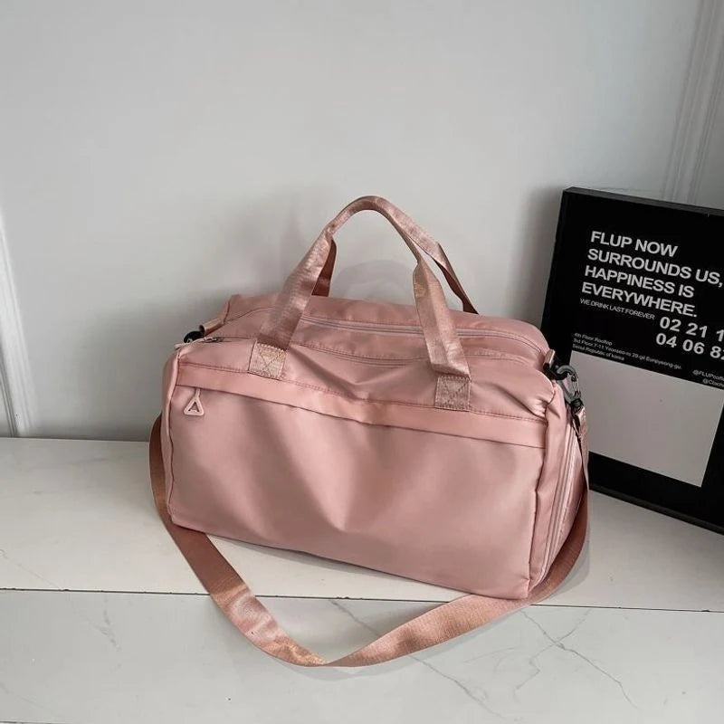 Travel Duffle Bag Spacious Water-Resistant Fabric Organized Pockets