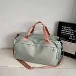 Travel Duffle Bag Spacious Water-Resistant Fabric Organized Pockets