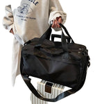 Travel Duffle Bag Spacious Water-Resistant Fabric Organized Pockets