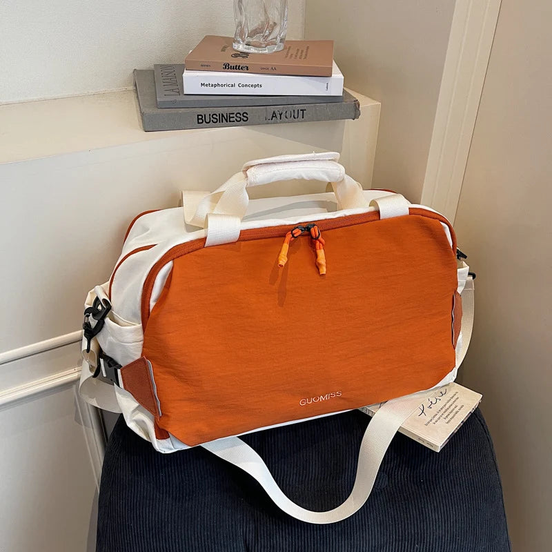 Travel Duffle Bag Structured Water-Resistant Multiple Pockets