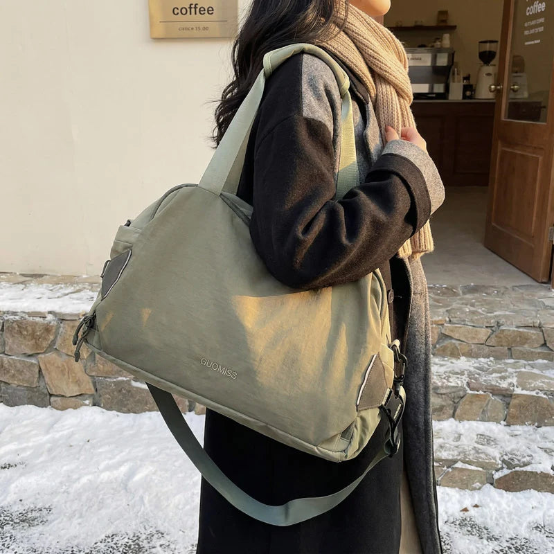 Travel Duffle Bag Structured Water-Resistant Multiple Pockets