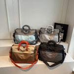 Travel Duffle Bag Water-Resistant Multi-Compartment Adjustable Shoulder Strap