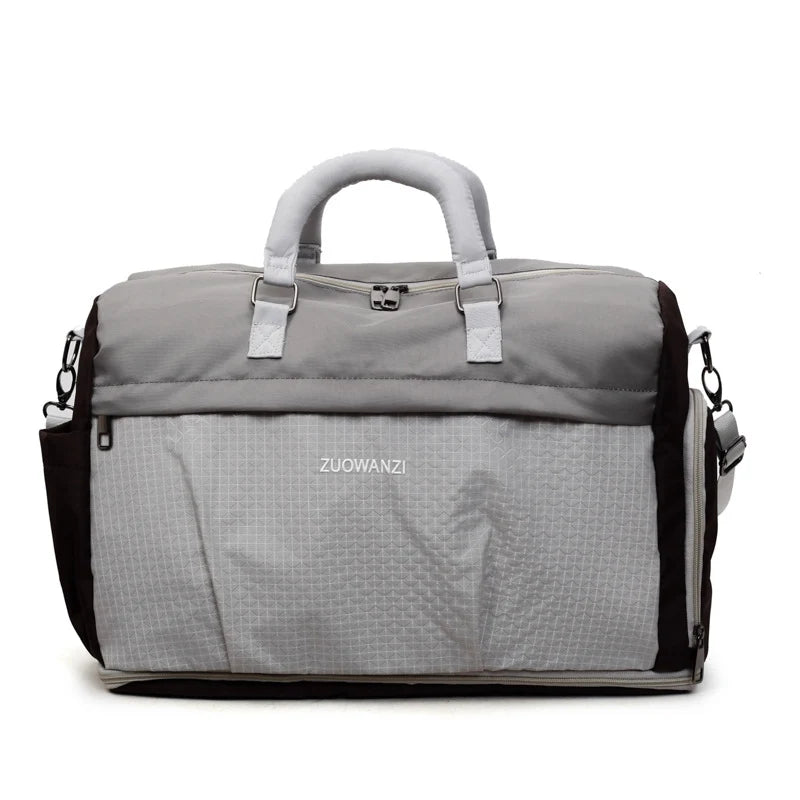 Travel Duffle Bag Water-Resistant Multi-Compartment Adjustable Shoulder Strap