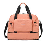 Travel Duffle Bag Water-Resistant Multi-Compartment Adjustable Strap & Dual Handles