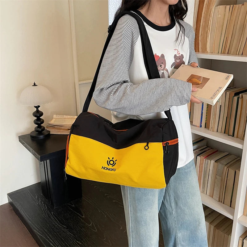 Travel Duffle Bag Water-Resistant & Multi-Compartment Padded Shoulder Strap