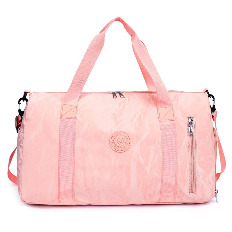 Travel Duffle Bag Water-Resistant Multiple Zippered Pockets