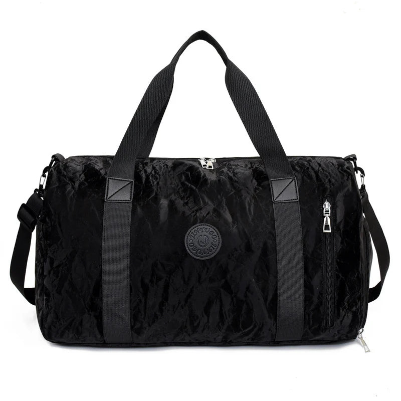 Travel Duffle Bag Water-Resistant Multiple Zippered Pockets