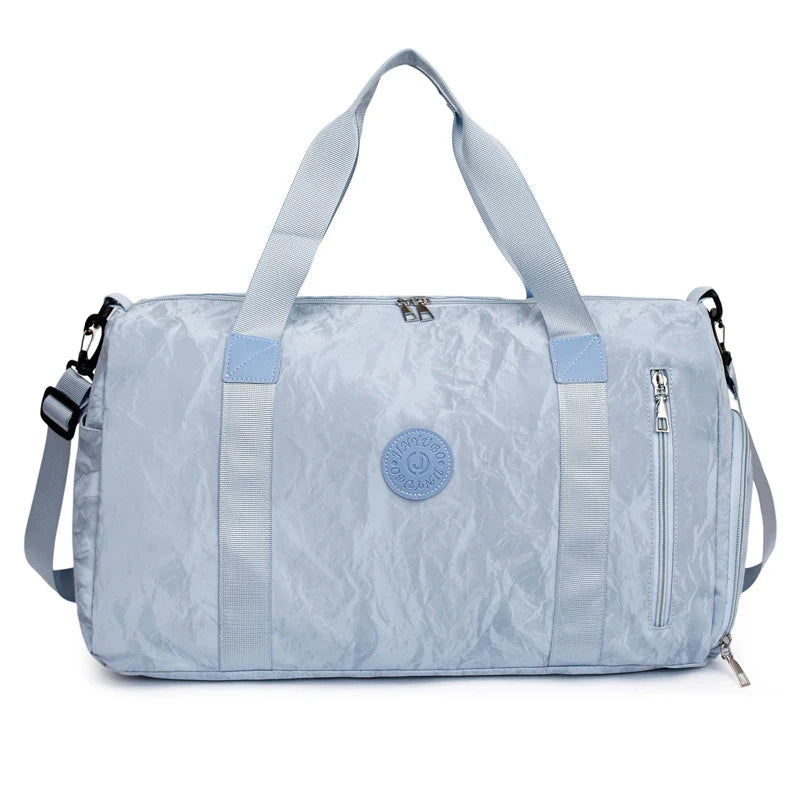 Travel Duffle Bag Water-Resistant Multiple Zippered Pockets