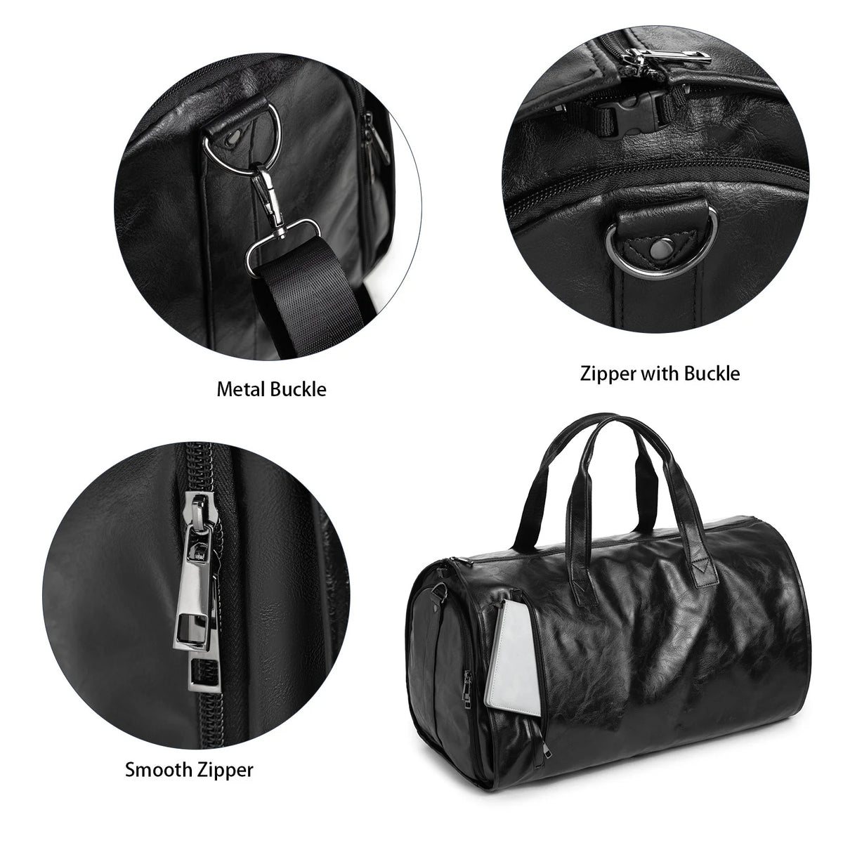 Travel Duffle Bag Water-Resistant Spacious Adjustable Shoulder Strap