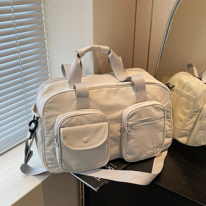 Travel Gym Bag Water-Resistant Multiple Compartments Adjustable Strap