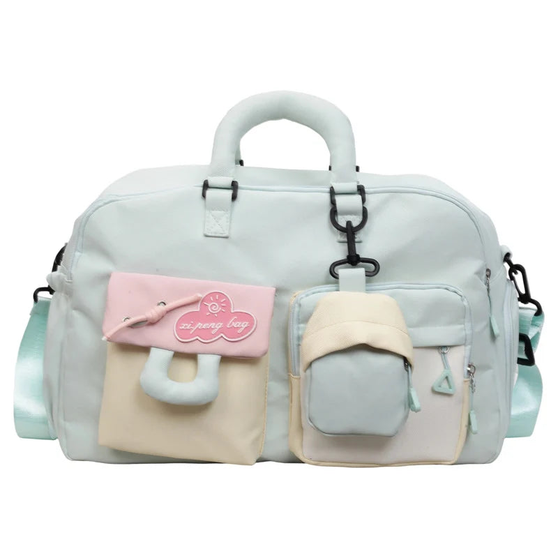 Travel Handbag Multiple Compartments Padded Handles & Adjustable Strap