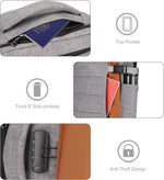 Travel Laptop Backpack 40L Padded Compartment & Combo Lock