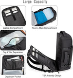 Travel Laptop Backpack 40L Padded Compartment & Combo Lock