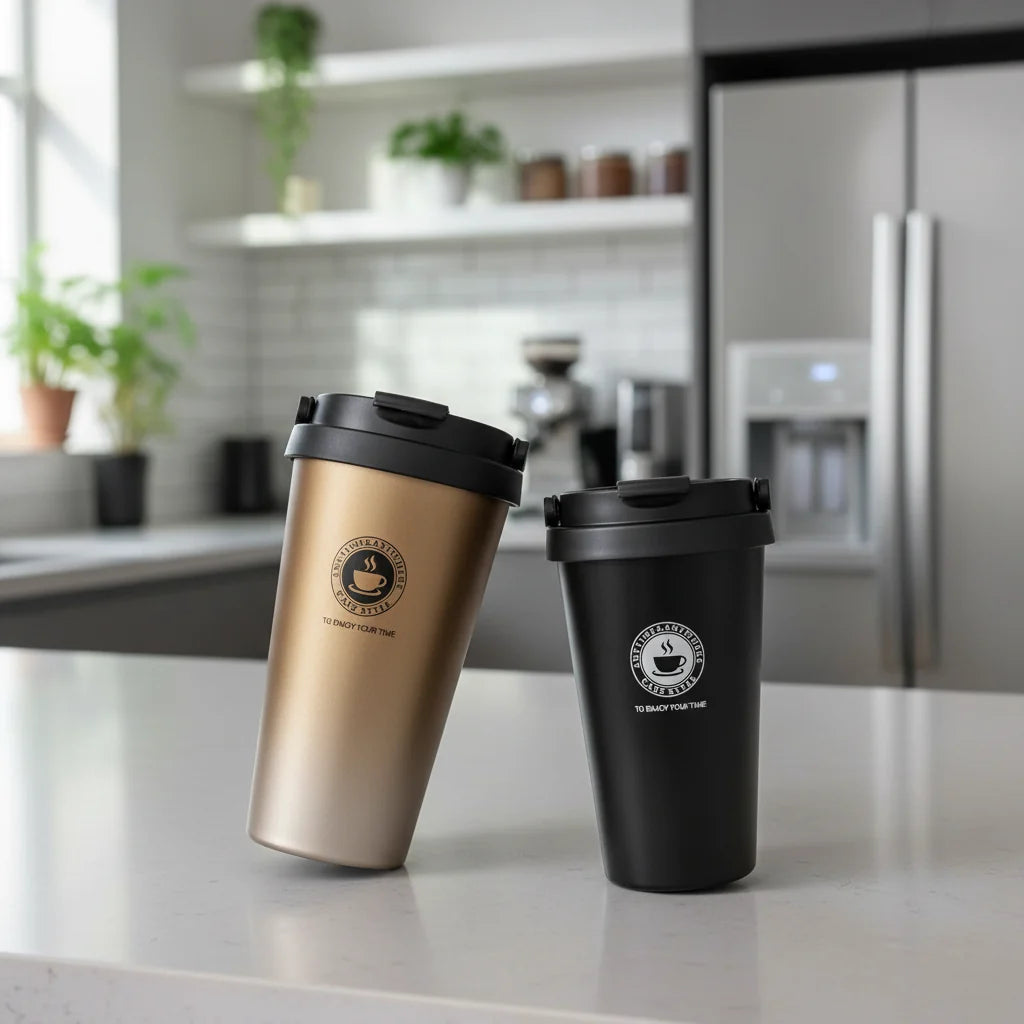 Travel Mug Stainless Steel Double-Wall Insulated Leakproof Sliding Lid