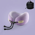 Travel Neck Pillow U-Shaped Memory Foam Compact & Lightweight