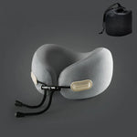 Travel Neck Pillow U-Shaped Memory Foam Compact & Lightweight