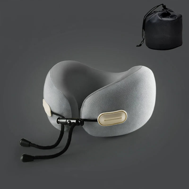 Travel Neck Pillow U-Shaped Memory Foam Compact & Lightweight