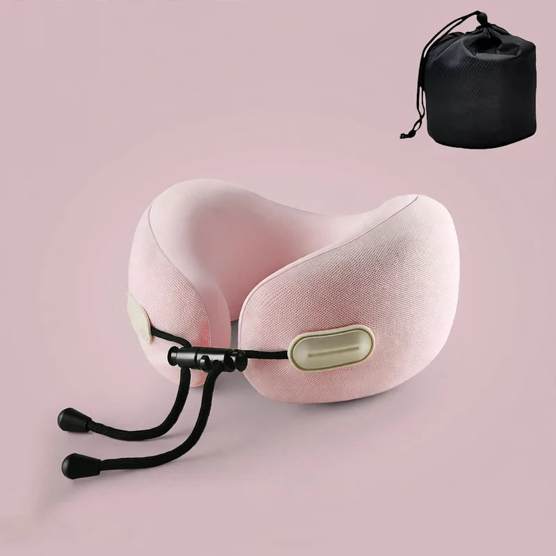 Travel Neck Pillow U-Shaped Memory Foam Compact & Lightweight