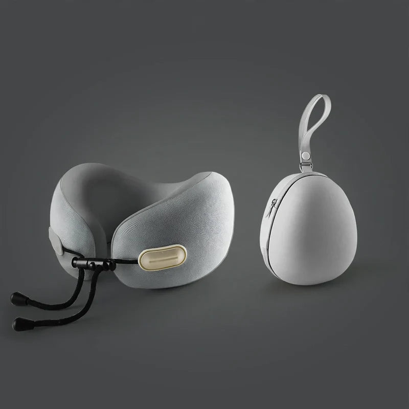 Travel Neck Pillow U-Shaped Memory Foam Compact & Lightweight