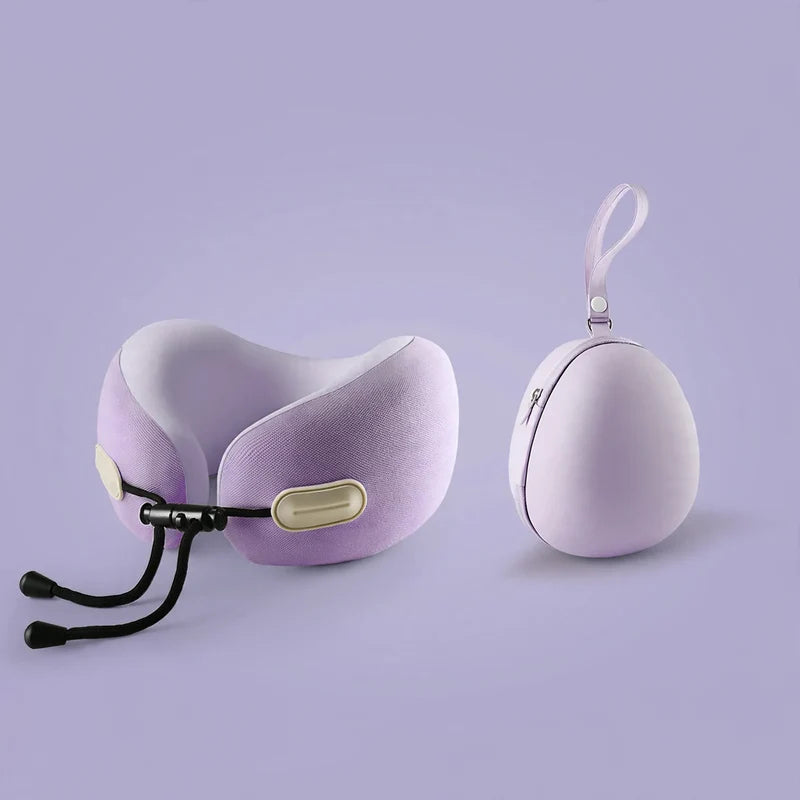 Travel Neck Pillow U-Shaped Memory Foam Compact & Lightweight