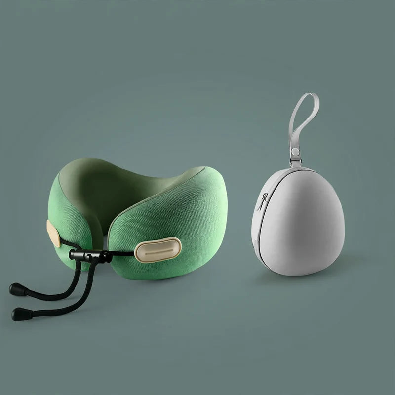 Travel Neck Pillow U-Shaped Memory Foam Compact & Lightweight