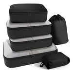 Travel Organiser Set 8-Piece Mesh & Zippered Space-Saving