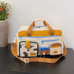 Travel Organizer Bag Water-Resistant Multi-Compartment Adjustable Strap