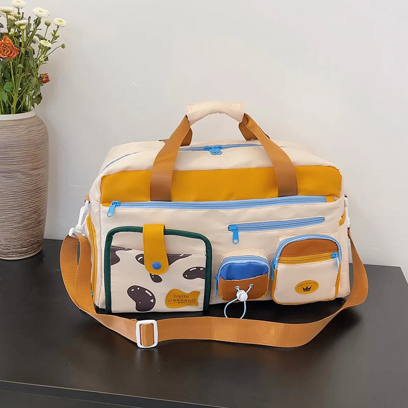 Travel Organizer Bag Water-Resistant Multi-Compartment Adjustable Strap
