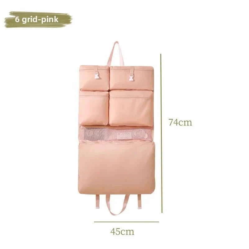 Travel Organizer Foldable Hanging Water-Repellent Multiple Compartments